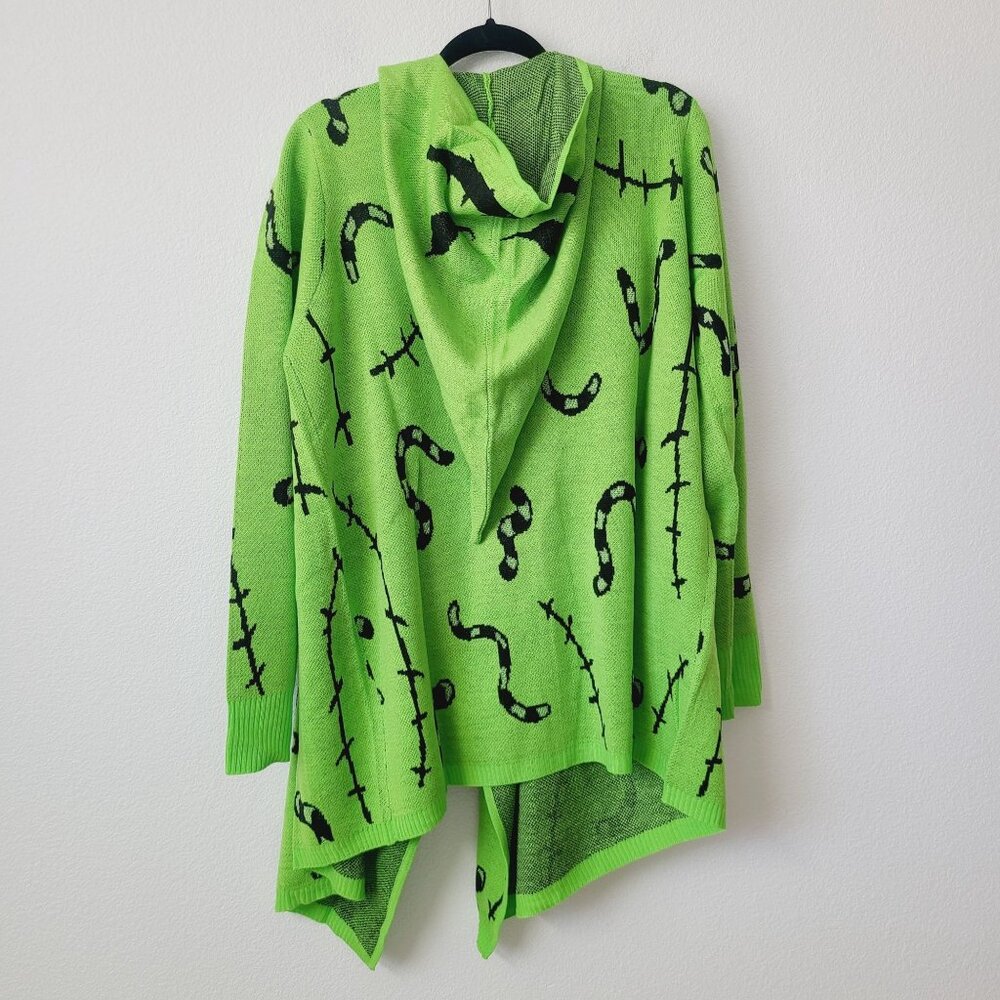 Her Universe Nightmare Before Christmas Oogie Boogie Cardigan Size M Green - Picture 2 of 3